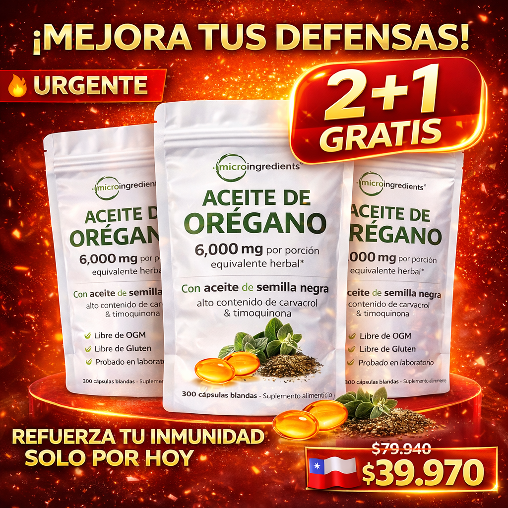 Aceite de orégano con aceite de semillas negras integrado - Micro Ingredients